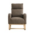thumbnail image 2 of RONSHIN 27.6"W Modern Rocking Chair,Accent Upholstered Rocking Glider Chair with High Backrest,Armrests,2 Side Pocket,Lounge Chair for Home Living Room Bedroom Office, 2 of 10