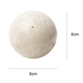 thumbnail image 2 of Bola de Piedra de Mármol Natural Decorativa para Mesa y Estante, Escultura Esférica de Travertino Vintage para Decoración del Hogar A, 2 of 5