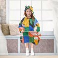 thumbnail image 7 of FORMRS Wearable Blanket Hoodie with Sleeves for Kids Cozy Flannel Sweatshirt, Abstract Plants, 7 of 7