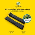 thumbnail image 2 of Aqua Lily Pad 90 Inch Floating Storage Cinch Straps with Pad Protectors, Set of 2, 2 of 10