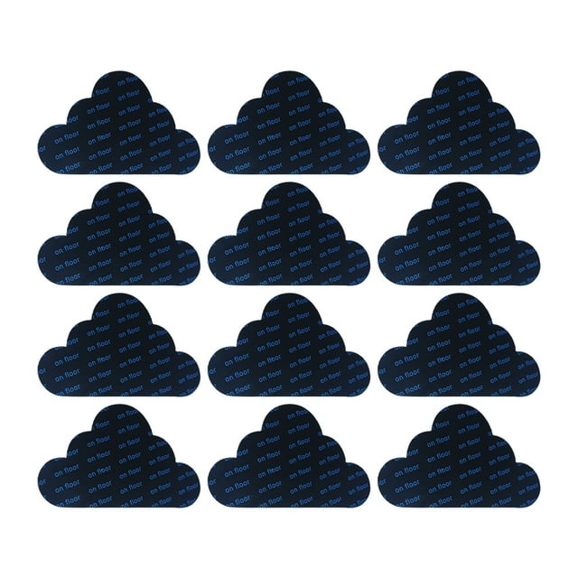 Youkk 12pcs Multifunctional Reusable Rug Grippers Durable And Non-skid Wide Application PU Grippers For Rug Carpet Grippers cloud 74*125*1mm 1Set