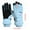 Blue, variant on SERTG Boys Girls Snow Gloves Cute Cartoon Thickened Warmth Insulated Grip Adjustable Wrist Winter Waterproof Kids Skiing Sports Gloves for Children 8-12 Years(Navy,One Size)