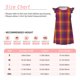 thumbnail image 3 of Fotbe Purple Yellow Buffalo Plaid Vestido de Dormir para Niñas de 3 a 10 Años, Mangas Cortas, Estilo Princesa, Pijama Camisón con Mangas Voladas-XX-Large, 3 of 6