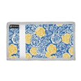 thumbnail image 2 of JIALIOU Nylon Trifold Card Wallet with ID Window Zipper Pocket for Men Women Teen Blue Yellow Rose, 2 of 7