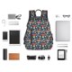 thumbnail image 4 of Disketp Colorful Mushrooms Mochila Ligera e Impermeable, Mochila de Día Resistente para Viajes, Senderismo y Uso Diario para Hombre y Mujer, 4 of 7