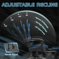 thumbnail image 6 of WYDK Gaming Chair, Video Game Chair with Footrest and Massage Lumbar Support, Ergonomic Computer Chair Height Adjustable with Swivel Seat and Headrest (Blue), 6 of 14