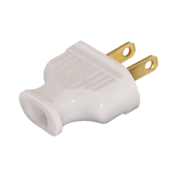 B&P Lamp® Early Electric Style Heavy Bakelite Plug, White Color