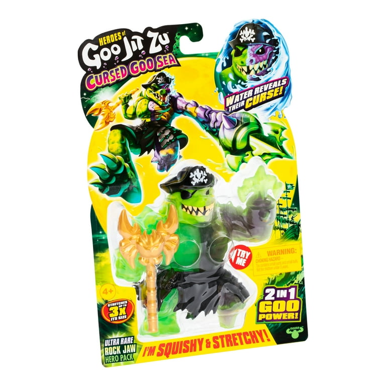 HGJZ Heroes of Goo Jit Zu Rockjaw Pack, Super Stretchy, Squishy