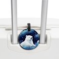 thumbnail image 3 of Starry Polar Bear Set of 2pcs PU Leather Round Suitcase Tags with Privacy Cover and Name ID Tag - Ideal for Travel Luggage, Handbags, Backpacks, School Bags, 3 of 6