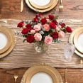 thumbnail image 4 of Sm:)e Boho Beige Gauze Cheesecloth Table Runner 35x120 Inch, Multi-Purpose Decor for Kitchen Dining Wedding Holiday Party, 4 of 5