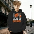 thumbnail image 2 of 100 Days of School Hoodie for Kids Boys Girls Letter Graphic Print Long Sleeve Sweatshirt Preppy Back to School Sweatshirts, 2 of 4