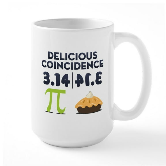 CafePress - Delicious Coincidence Large Mug - 15 oz Ceramic Large White Nolvety Mug