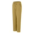 thumbnail image 6 of vigerkar Women's Cotton Linen Casual Pants Elastic Waisted Drawstring Pockets with Palazzo Trousers Business Pants Yellow, S, 6 of 6