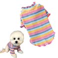thumbnail image 1 of Ropa De Algodón Arcoíris Para Perros, Camiseta Para Mascotas De Otoño E Invierno, Suministros Encantadores Para Mascotas A La Moda Yuarrent PT002321-01, 1 of 6