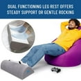 thumbnail image 4 of Everlasting Comfort Office Foot Rest Under Desk Ergonomic Memory Foam Foot Pillow, Black, 4 of 11