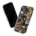 thumbnail image 2 of Witchy Halloween Phone Case for iPhone 16 15 14 13 12 11 Pro Max Plus Mini – Vintage Witch, Pumpkin & Skeleton Protective Hard Cover, 2 of 6