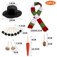 thumbnail image 3 of Kit para decorar disfraces de muñeco de nieve, kit para hacer muñecos de nieve, disfraz para niños al aire libre en invierno D, 3 of 8