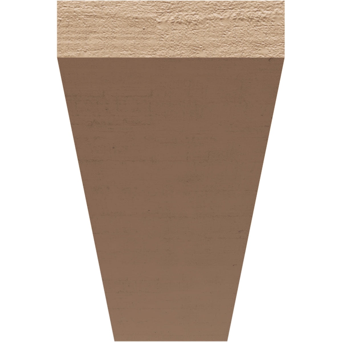 2"W x 12"D x 4"H Thin Concord Rough Cedar Woodgrain TimberThane Corbel, Primed Tan