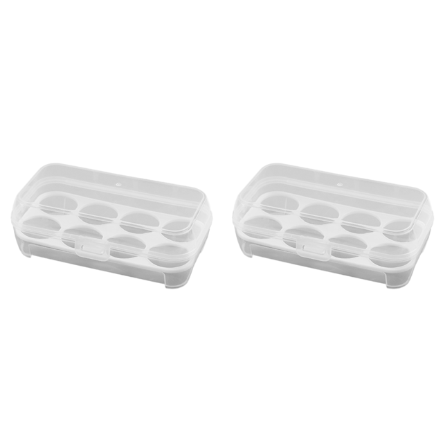 Caja para huevos, soporte a prueba de golpes, contenedor de cocina, equipo de Camping (8 rejillas)