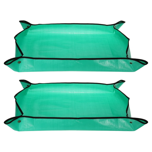 Uxcell Mat de Replantación, 29.5" x 39.4" Mat de Trasplante Impermeable, Bandeja de Macetas, Verde
