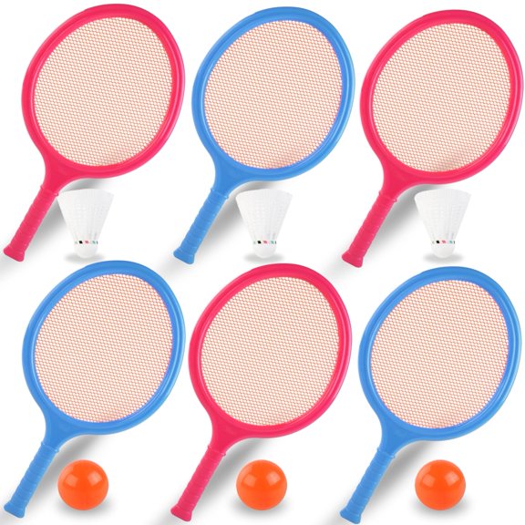 Juego de raquetas de bádminton Liberty Imports para niños de 16 pulgadas, paquete de 6
