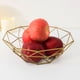 thumbnail image 5 of Matsuzay Cesta de fruta tejida de malla de hierro, encimera de cocina, frutero, soporte decorativo para verduras, nuevo Organizadores de utensilios de cocina Oro Matsuzay  HA3063-02B, 5 of 6