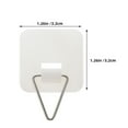 thumbnail image 2 of HAMPPLIES 25Pcs White Wall Plate Hangers Adhesive Invisible Holders for Vertical Plate Display, 2 of 8