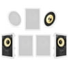 VM Audio Elux 6.5" 7.1 Home Audio In Wall/Ceiling Surround Sound Speaker System