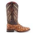 thumbnail image 2 of FERRINI Women's Bronco Square Toe Boots, Color: Cigar, Size: 6-B, 2 of 6