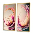 thumbnail image 3 of Designart "Multicolored Ink Tulip Blooms III" Tulip Framed Wall Art Set Of 2 - Multicolor Floral Framed Canvas Set For Living Room Decor, 3 of 7