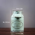 thumbnail image 4 of VANCORE Shabby Farmhouse Vase - Chic Metal Jug Flower Vase Pitcher Flower Holder French Bucket with Handle - Green, 4 of 6