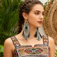 thumbnail image 6 of YIEMEEN Elegant Long Tassels Dangle Earrings Allergy Resistant Alloy Lightweight Design Perfect for Parties and Daily Outfits, 6 of 12