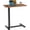 Brown, variant on WoofPaw Adjustable Overbed Bedside Table with Wheels, Rolling Laptop Table, Pneumatic Adjustable Hospital & Home Use Bed Table, Mobile Standing Desk,White