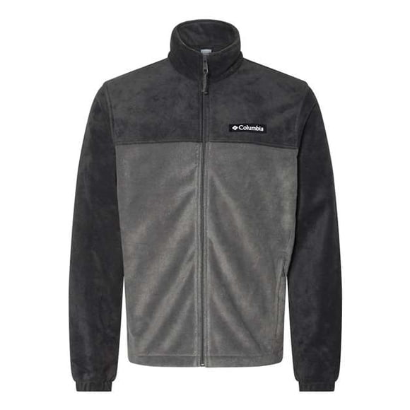 Columbia Steens Mountain 2.0 Chaqueta de forro polar con cremallera completa para hombre, negro/parrilla, XXL