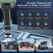 4 in 1 Retractable Car Charger with RGB Light, 66W Fast Charging Car Adapter with Lightning + Type C Cable & USB-C+USB-A Port, Car Phone Charger for iPhone/Galaxy/Pixel, Car Accessories for Women Men