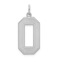 thumbnail image 1 of 925 Sterling Silver Number 0 Pendentif Pendentif Charmes, 1 of 6