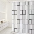 thumbnail image 3 of Cortina impermeable de 180x200cm, cortina de ducha para dormitorio (cuadrado grande), 3 of 6