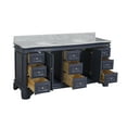 thumbnail image 6 of Katherine 72" Double Bathroom Vanity with Marine Gray Cabinet and Carrara Marble Top, 6 of 6