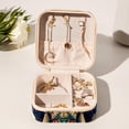 thumbnail image 6 of Elephants Travel Portable Jewelry Organizer Box with Earring Holder, Bracelet Holder, and Necklace Organizer for Girls and Women, 6 of 6