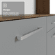 thumbnail image 5 of Mueble de Cocina Compacto Madesa 120cm Marrón/Gris, 5 of 9