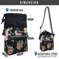 thumbnail image 6 of PetAmi Dog Treat Pouch, Pet Treat Pouch For Training, Dog Walking Bag Holder for Kibbles, Pet Food Toy, Dog Trainer Essentials Supplies, Poop Bag Dispenser, 3 Ways to Wear (Floral Black), 6 of 7