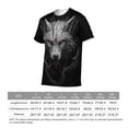 thumbnail image 6 of LAOLIUSN Men's 3D Graphic Tees, Dark Fantasy Wolf Red Eyes T-Shirt, Gothic Streetwear Short Sleeve Animal Print Shirt,,2XL, 6 of 7