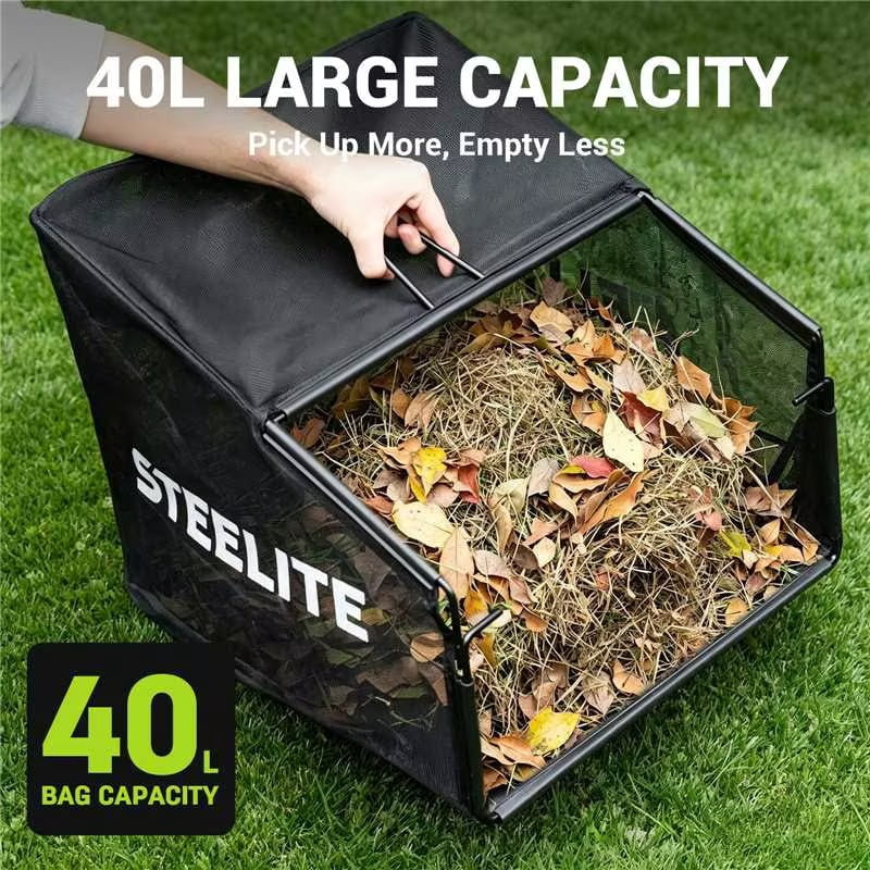 Steelite Artificial Turf Sweeper, 13" 10A Corded Electric Artificial Grass Sweeper Vacuum,Turf Brush for Artificial Grass Cleaning with 5 Height Adjustment
