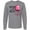 AC-Heather Grey, variant on Inktastic You're Just Jelly with Pink Jellyfish Long Sleeve T-Shirt