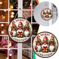 thumbnail image 1 of Tablero Decorativo Circular de Madera onlyliua con Forma de Enano de Feliz Navidad, 1 of 7
