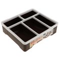 thumbnail image 3 of Organizador de artículos diversos Soledad Caja de almacenamiento de maquillaje 5 compartimentos marrón, 3 of 9