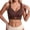 Coffee, variant on CAIXIA Posture Bra for Women Wireless Bra Wide Strap Back Support Full Coverage Bra for Housewives Mothers Gifts