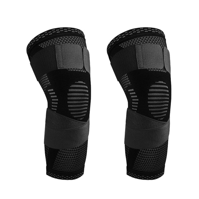 Mangas de compresión profesionales para rodilla, soporte para dolor de rodilla, correr, hacer ejercicio, gimnasio