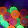 thumbnail image 3 of Neon Glow Party Balloons,Light up Balloons for Birthday and Wedding Supplies,Fluorescent Balloons,UV Neon Balloons for Party Supplies,Blacklight Glow Balloons,100 Pcs,10 inch, 3 of 8