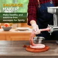 thumbnail image 3 of Valley Sportsman #8 Electric Meat Grinder, 0.5 HP, 350 lbs/hr, Stainless Steel Mincer with Sausage Stuffer for Home & Commercial Use, 3 of 7